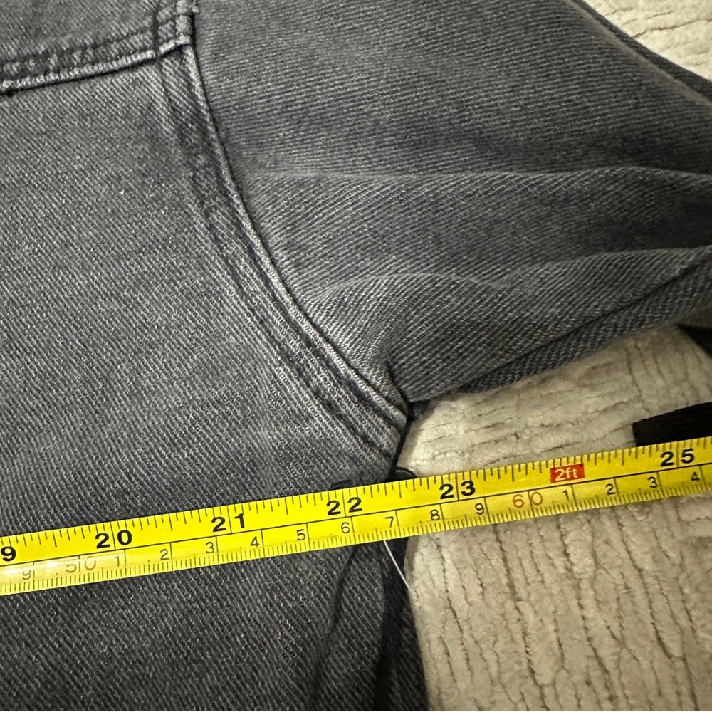 Playboy Pacsun Rhinestone Bling Cropped Black Denim Jacket NWT Logo - Picture 12 of 12